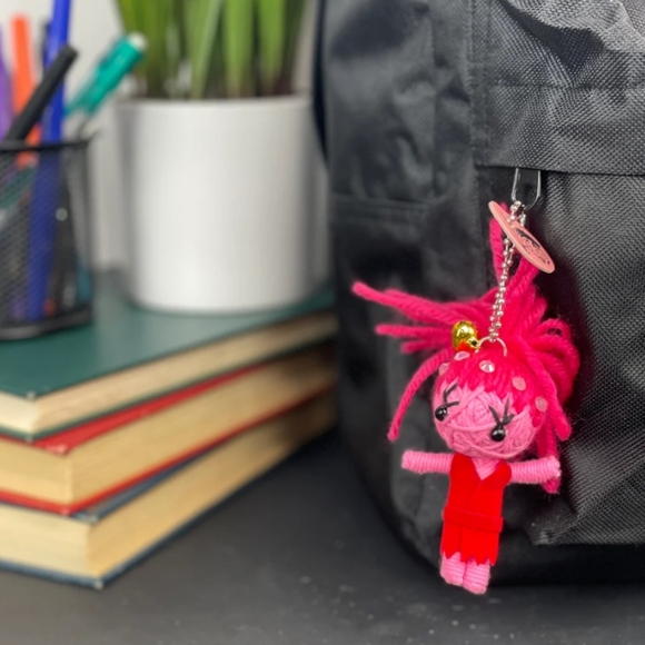 The Diva Watchover Voodoo Doll Keychain Bag Charm - Picture 2 of 3